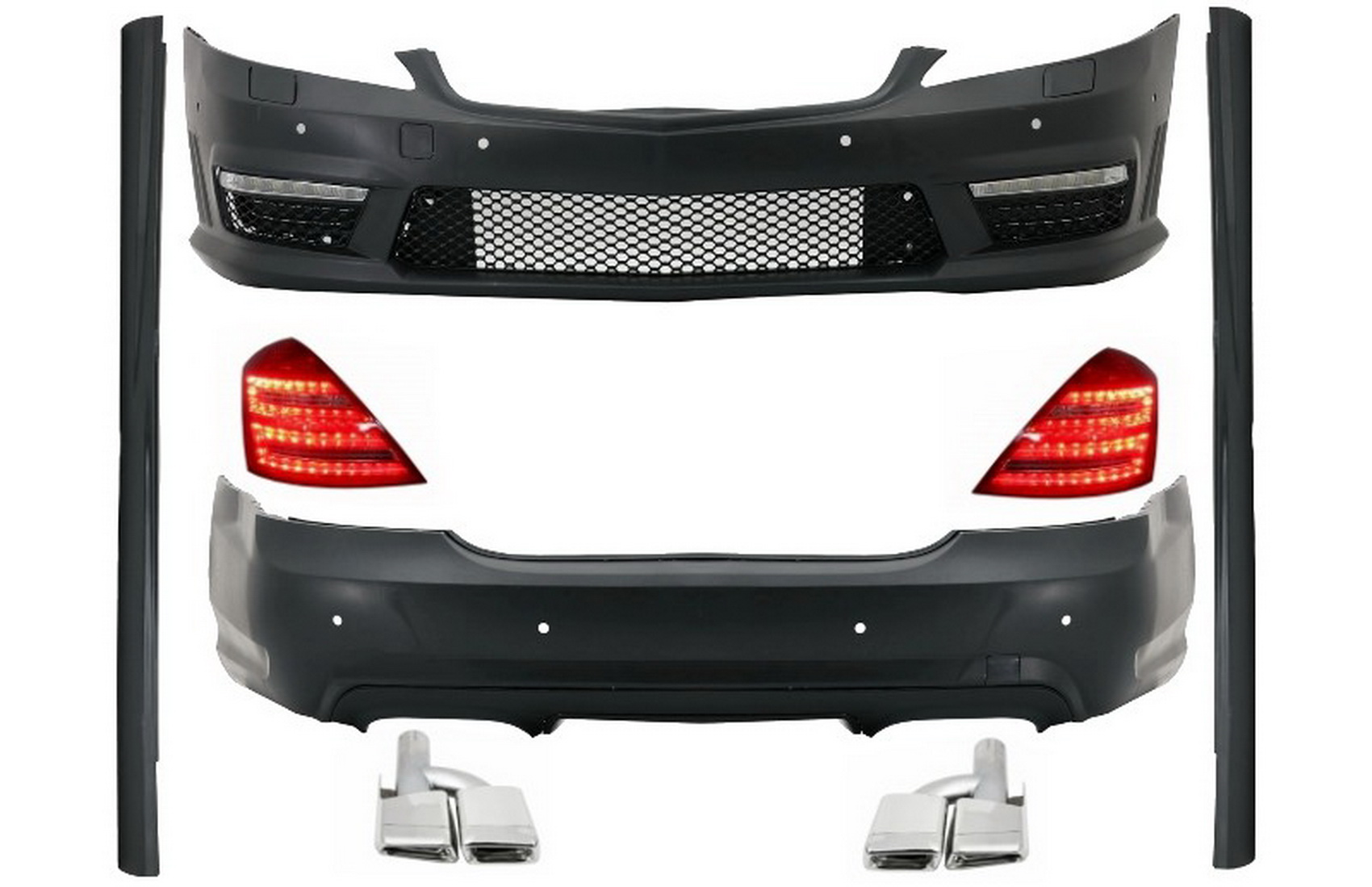 Komplett Facelift Body Kit Mercedes S-Class W221 LWB (2005-2009) számára