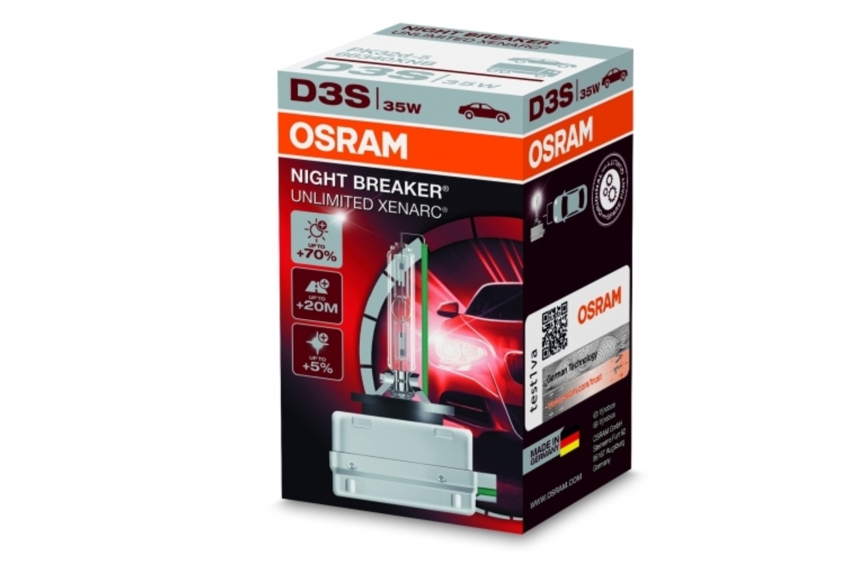 OSRAM XENARC NIGHT BREAKER UNLIMITED D3S HID Xenon lámpa 66340XNB 35W