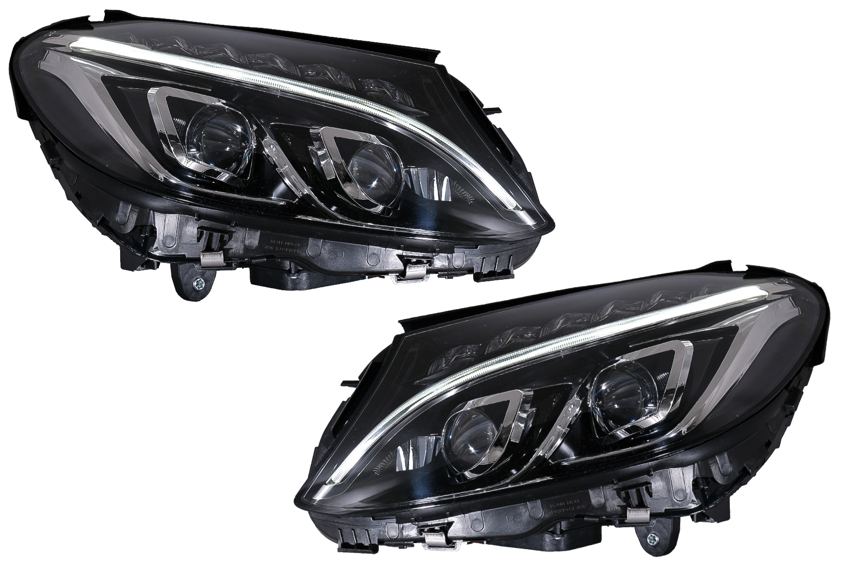 Full LED DRL fényszórók Mercedes C-osztály W205 S205 A205 C205 (2014-2018) számára