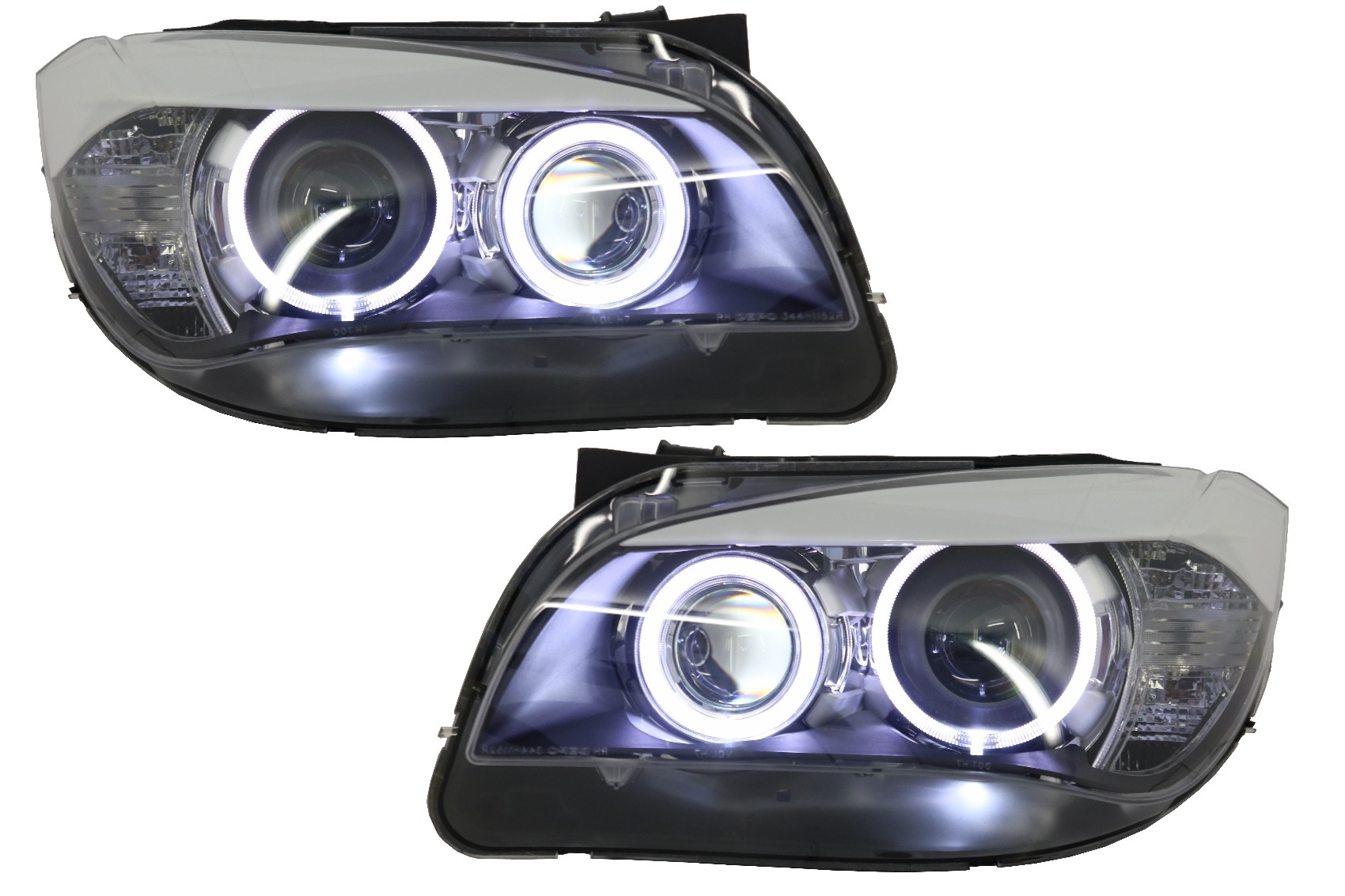 LED Angel Eyes Headlights for BMW X1 E84 0913 Light Xenon Look eBay