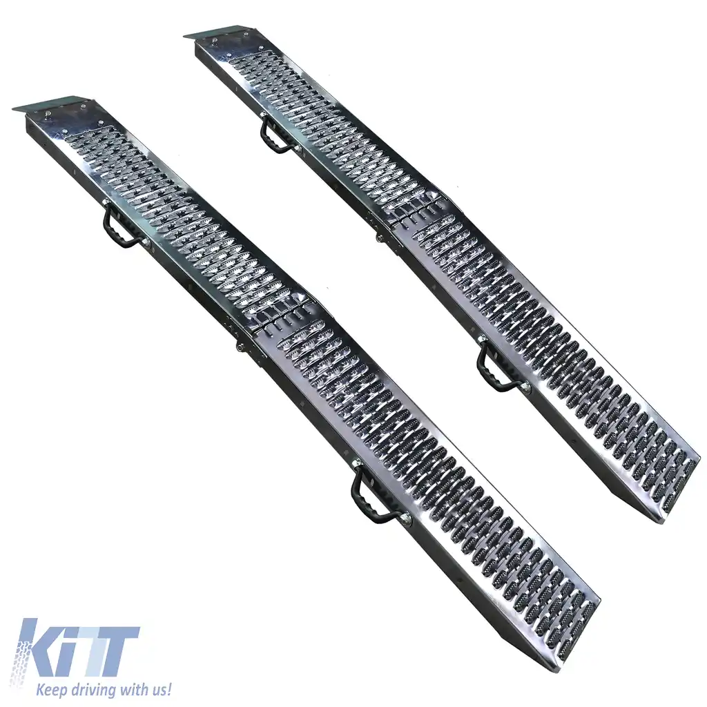 2 bucăți rampă de încărcare pliabilă 180cm, potrivită pentru quad, motocicletă și altele, max. 450kg-image-6206675