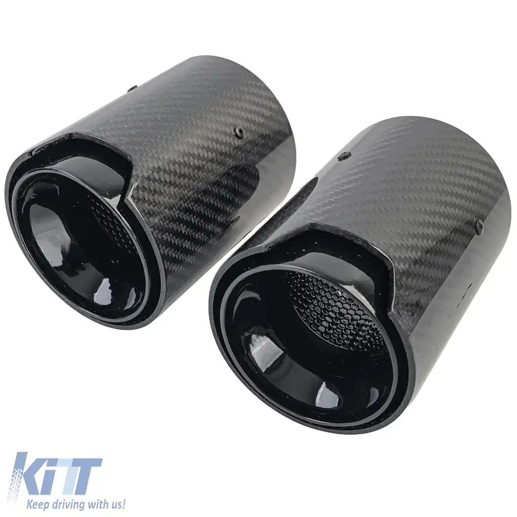 2x capace de evacuare din carbon, tuburi de evacuare potrivite pentru BMW Seria 2 F22 F23 M235i M240i-image-6194050