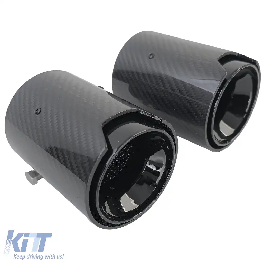 2x capace de evacuare din carbon, tuburi de evacuare potrivite pentru BMW Seria 2 F22 F23 M235i M240i-image-6194052
