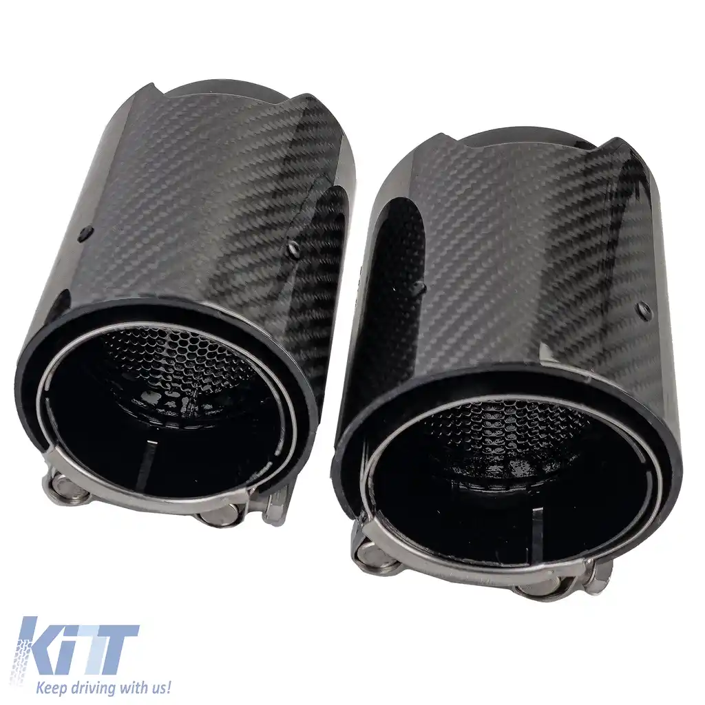 2x capace de evacuare din carbon, tuburi de evacuare potrivite pentru BMW Seria 2 F22 F23 M235i M240i-image-6194054