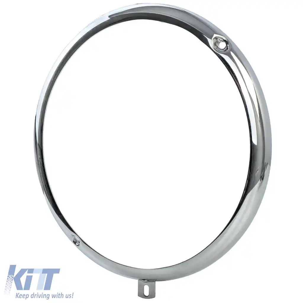 2x inel de far crom pentru VW Beetle Bus T1 până în 1967 / Porsche 356-image-6264239