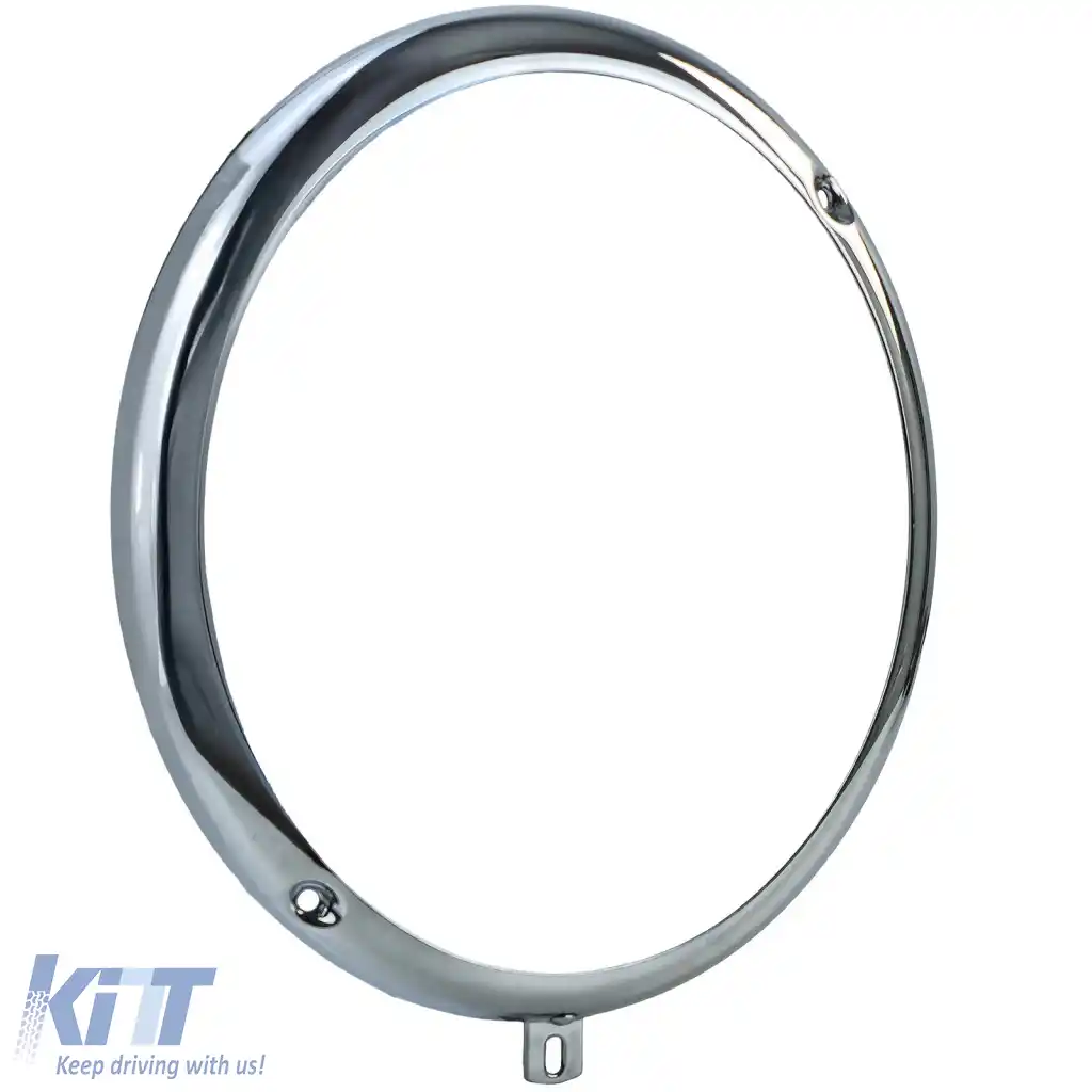 2x inel de far crom pentru VW Beetle Bus T1 până în 1967 / Porsche 356-image-6264240