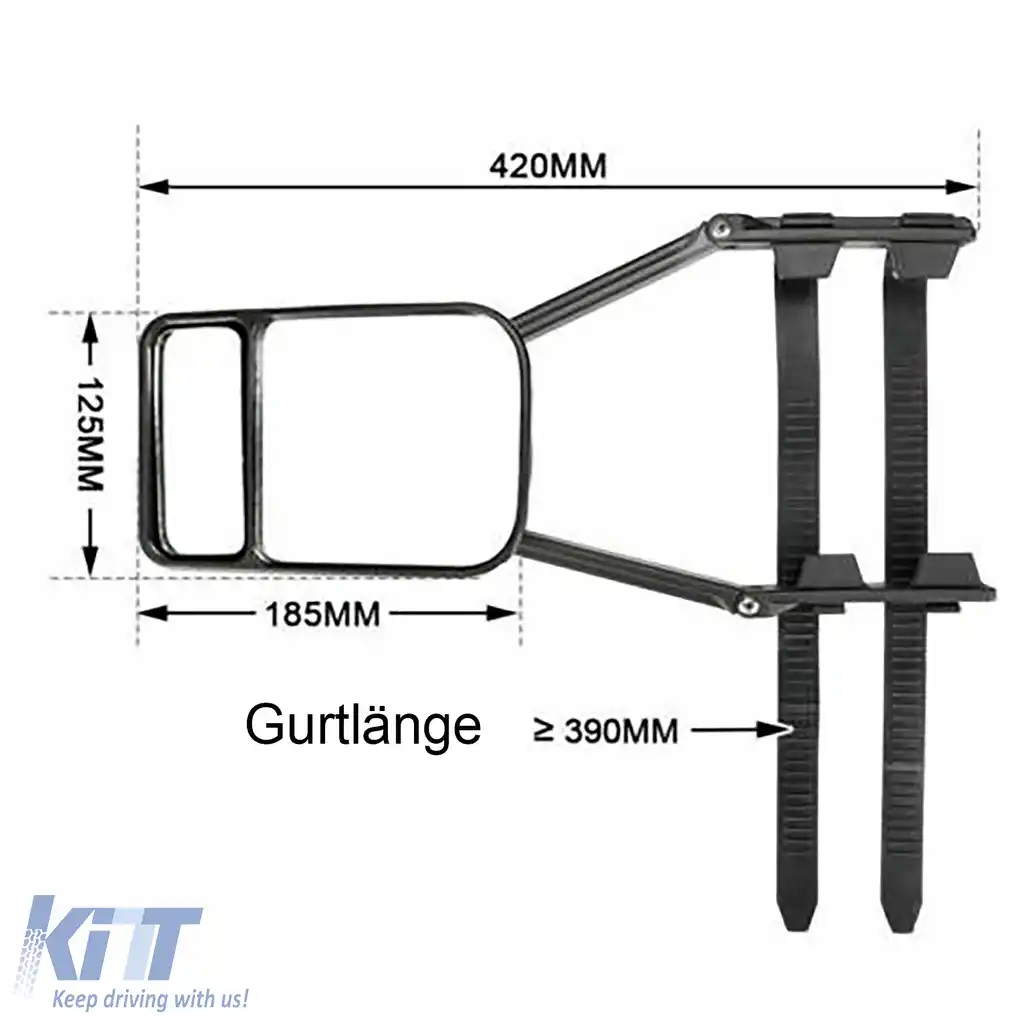 2x Oglinzi Caravan Oglinzi pentru Remorci Clip-On Universale pentru Mașini și Autobuze-image-6199761