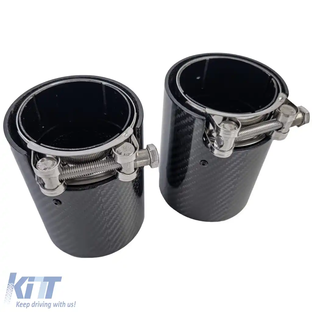 2x tevi de evacuare din carbon potrivite pentru BMW Seria 1 F20 F21 M135i M140i-image-6326165