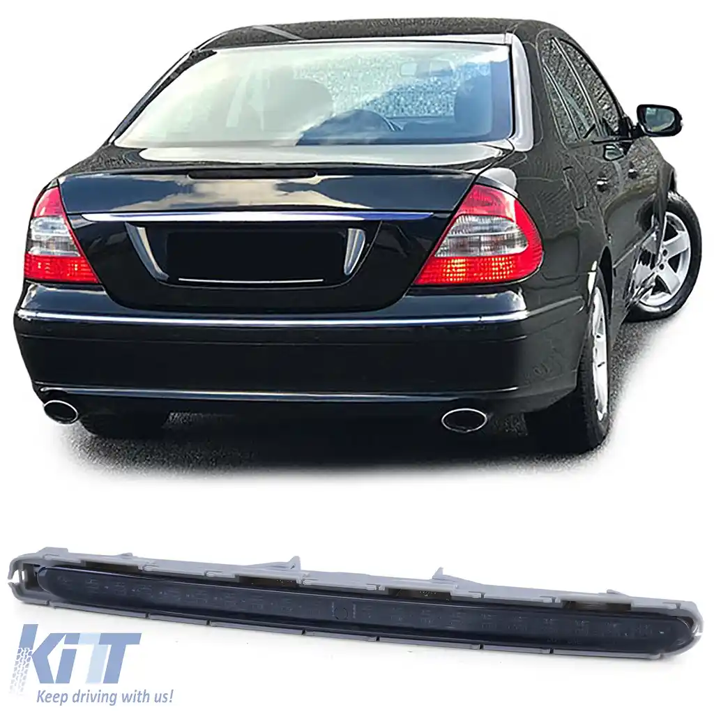3. Stop LED cu sticlă clară fumurie neagră, potrivit pentru Mercedes E Class W211 02-06