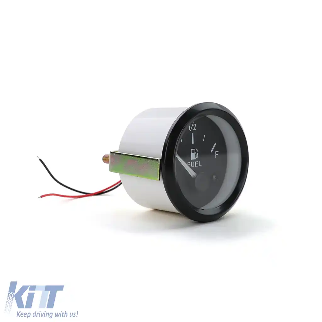 52mm Zusatzinstrument Tankanzeige Youngtimer Klassik Schwarz-image-6209499