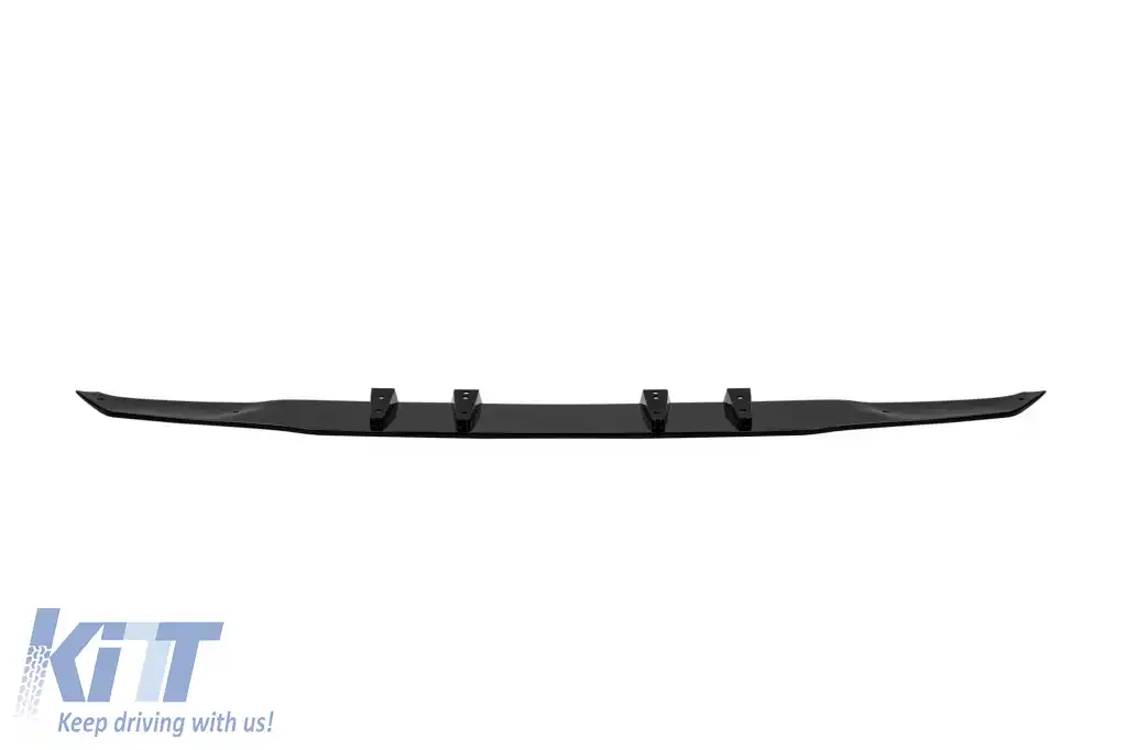 A35 type diffuser with black tips suitable for rear A Design bumper on Mercedes A-Class W177 hatchback, black lacquer, -oo--oo--image-6261162