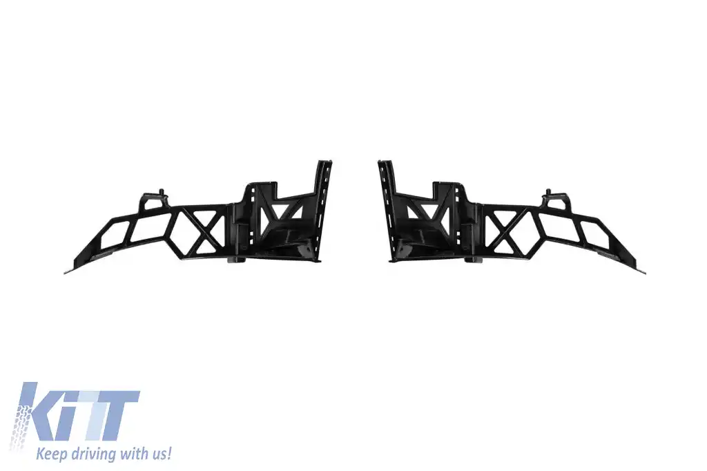 A35 type diffuser with black tips suitable for rear A Design bumper on Mercedes A-Class W177 hatchback, black lacquer, -oo--oo--image-6261166