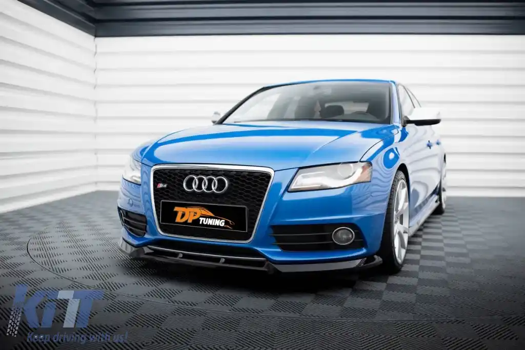 A4 B8 S4 / S-Line Max V4 Buza Frontală Negru Pian Plastic Vacuum / 2008 - 2011