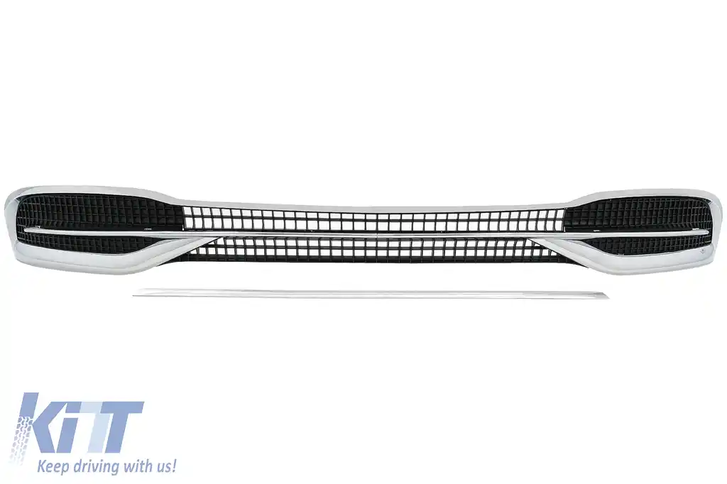 Accesorii Bara Fata compatibil cu Mercedes S-Class W222 Facelift Sedan (2017-2020) Chrome M-Design