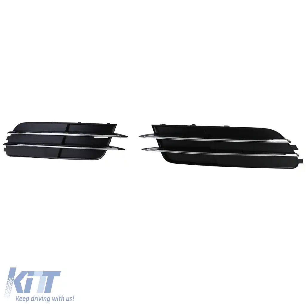 Accesorii cromate pentru grila si bara fata pentru Audi A6 C7 4G 10-14 fara S-Line-image-6205081