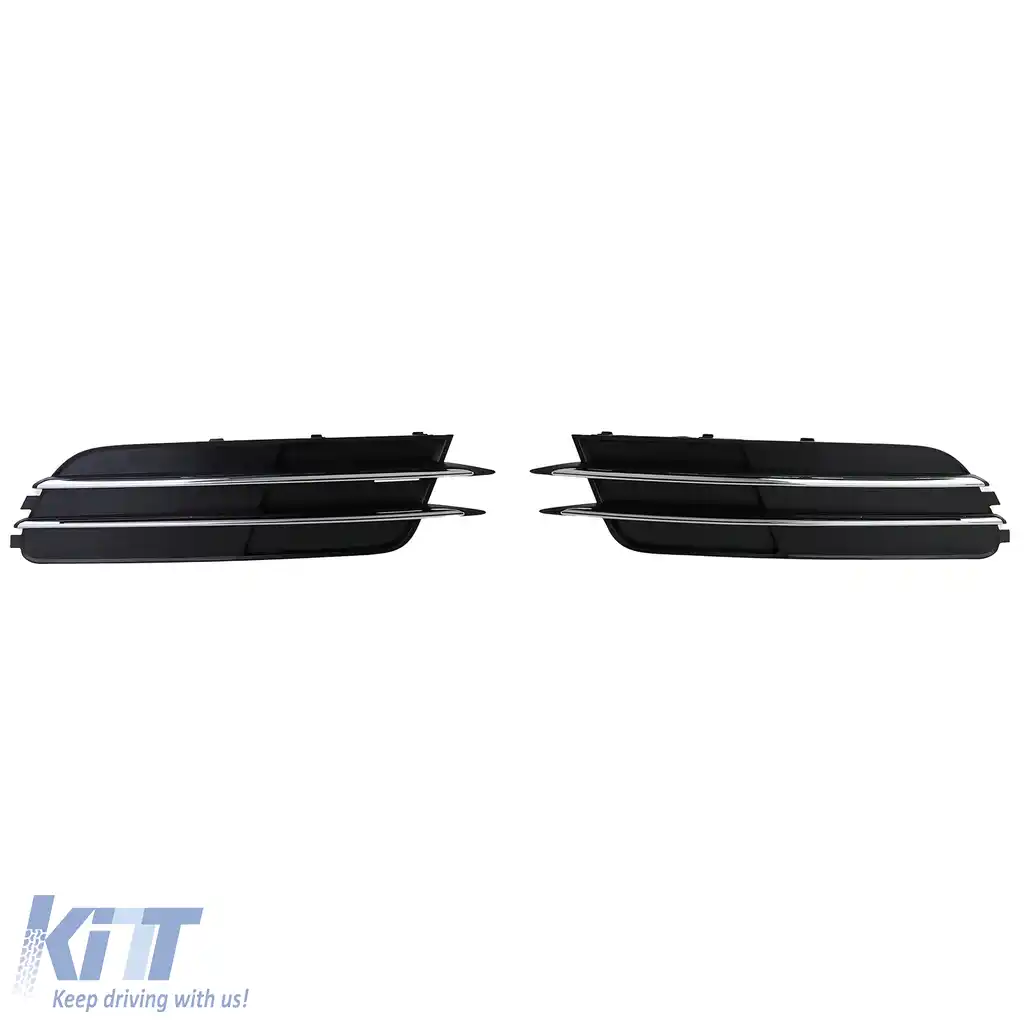 Accesorii cromate pentru grila si bara fata pentru Audi A6 C7 4G 10-14 fara S-Line-image-6205082