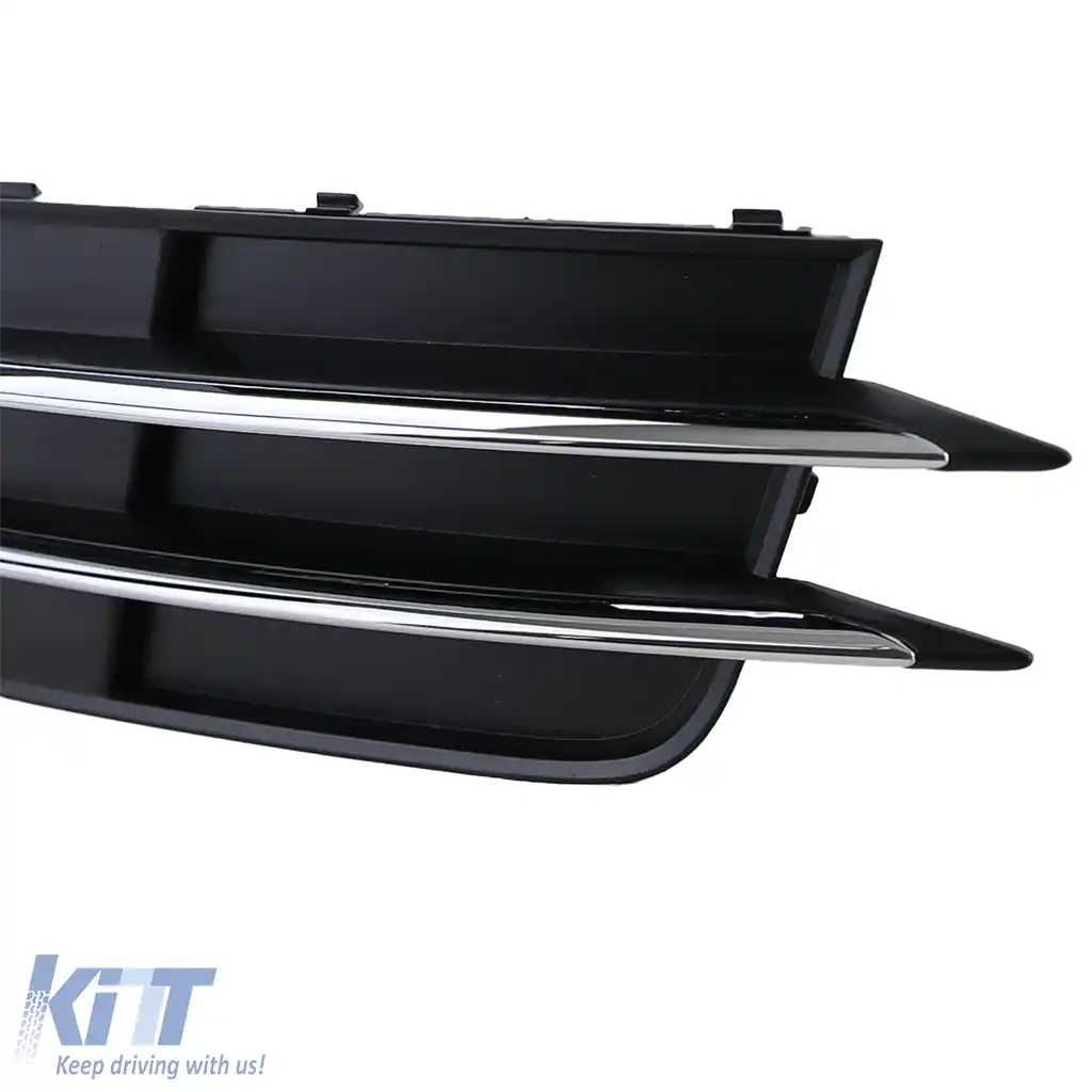 Accesorii cromate pentru grila si bara fata pentru Audi A6 C7 4G 10-14 fara S-Line-image-6205084
