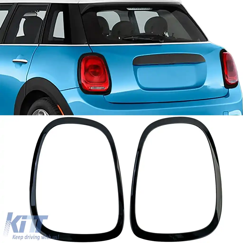 Accesorii pentru stopuri lucios negru, potrivite pentru Mini Cooper F55 F56 F57 14-21-image-6278402