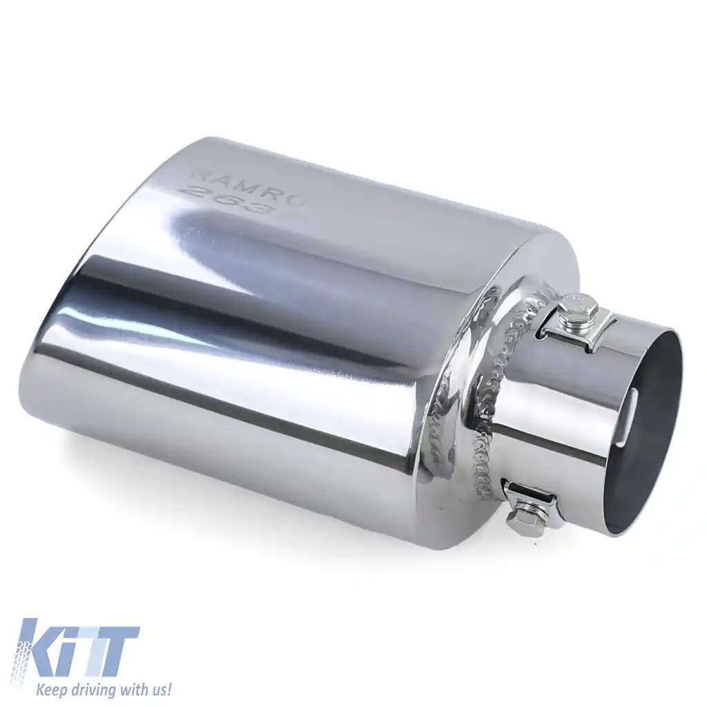 Accesoriu din oțel inoxidabil pentru țeava de evacuare, pentru montare, oval 88x114mm, până la 55mm-image-6197137