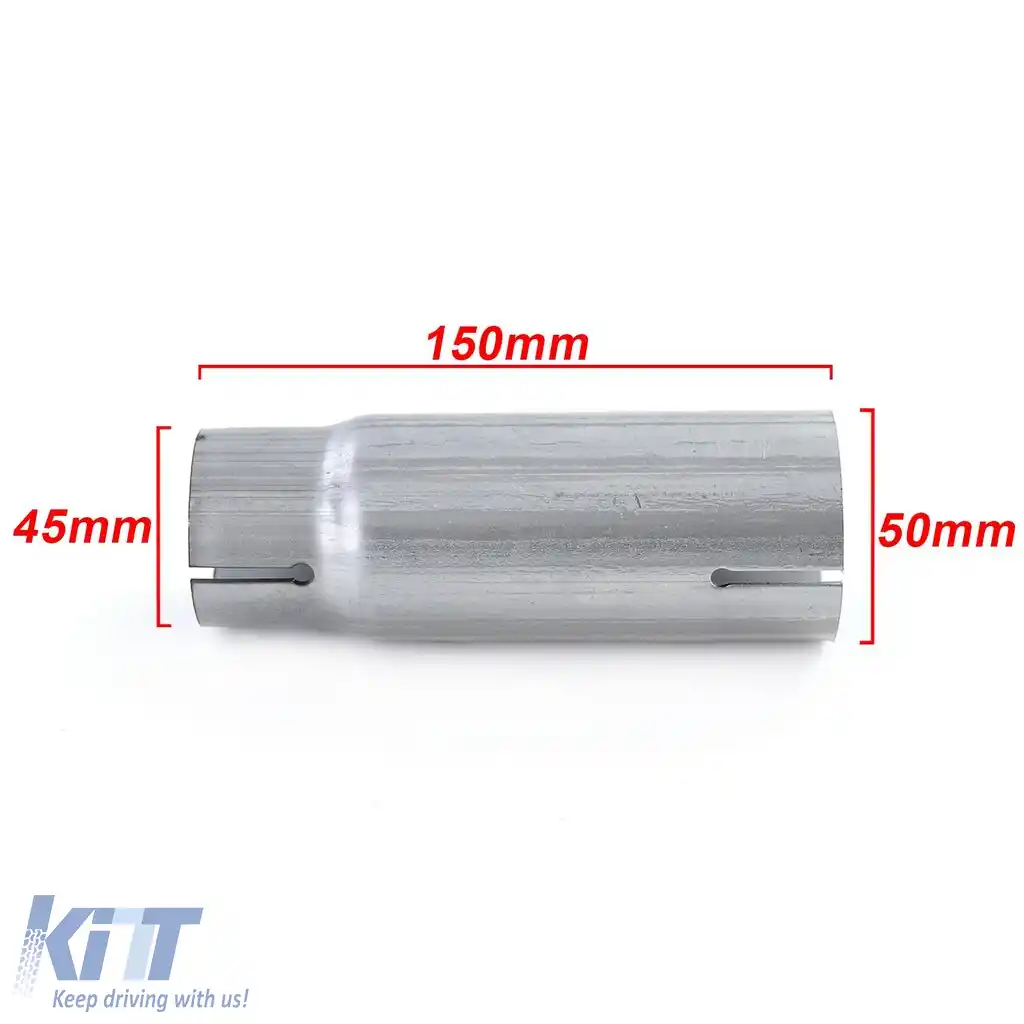 Adaptor de conexiune reducător pentru țeavă de evacuare din oțel inoxidabil 50mm la 45mm-image-6201236