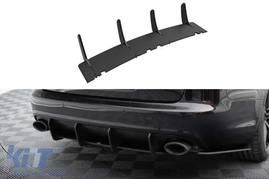 Aditiv Maxton Design potrivit pentru difuzor Audi RS6 C6 Avant 2007-2010, negru mat