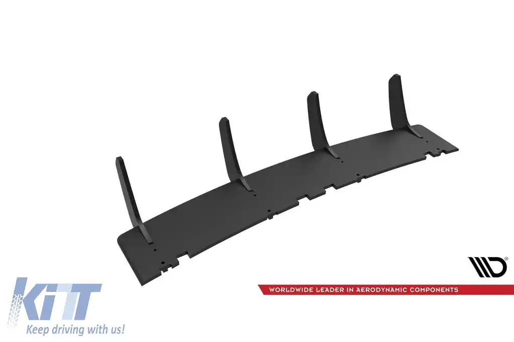 Aditiv Maxton Design potrivit pentru difuzor Audi RS6 C6 Avant 2007-2010, negru mat-image-6235773