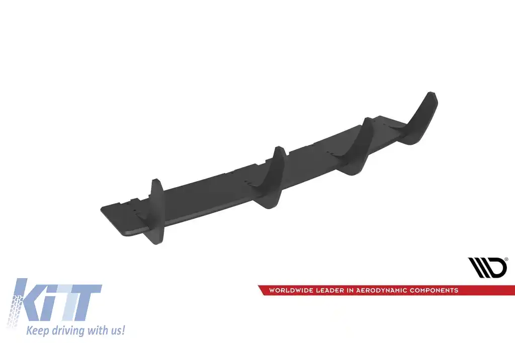 Aditiv Maxton Design potrivit pentru difuzor Audi RS6 C6 Avant 2007-2010, negru mat-image-6235774