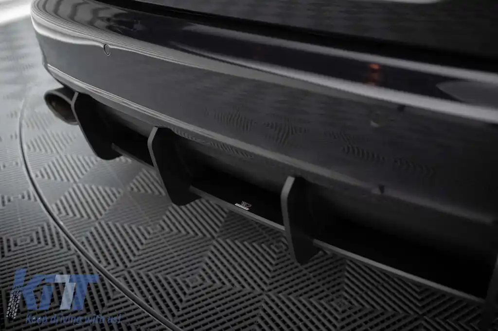 Aditiv Maxton Design potrivit pentru difuzor Audi RS6 C6 Avant 2007-2010, negru mat-image-6235776