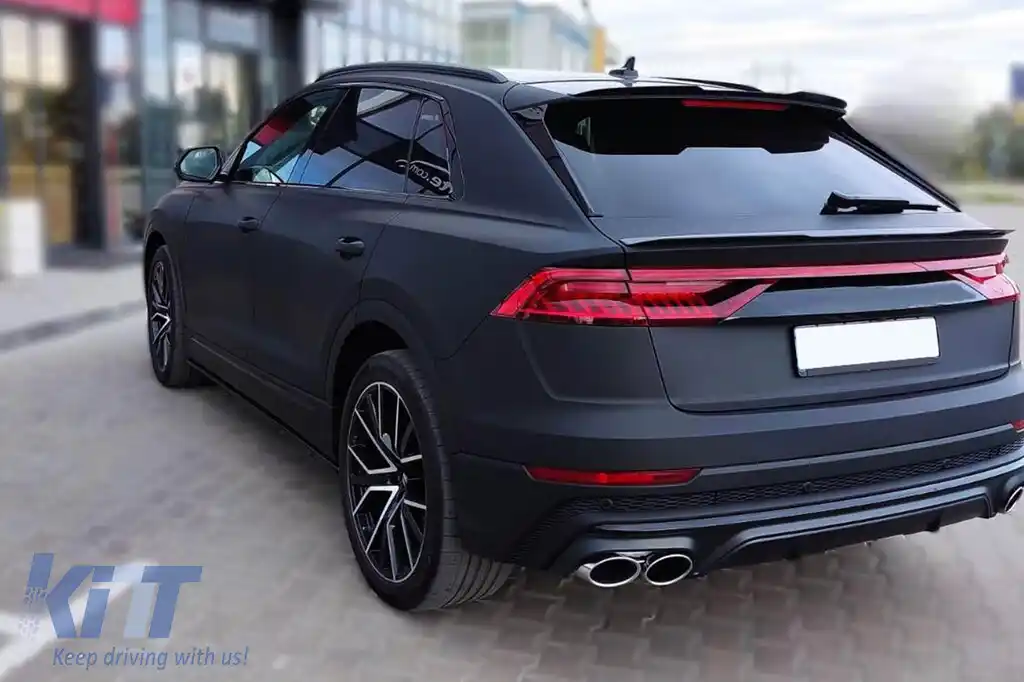 Aditive Maxton Design pentru praguri Audi Q8 S-Line după 2018, lac negru-image-6140426