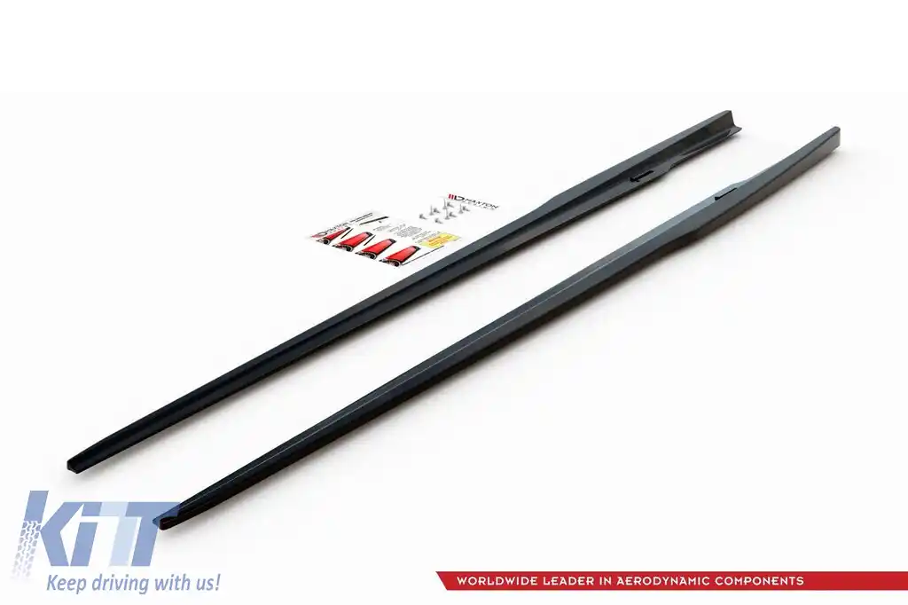 Aditive Maxton Design pentru praguri BMW M850I G15 după 2018, lac negru