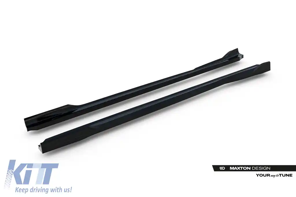 Aditive Maxton Design pentru praguri BMW X3 G45 cu pachet M după 2024, lac negru-image-6144115