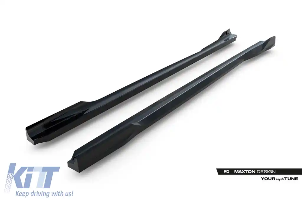 Aditive Maxton Design pentru praguri BMW X3 G45 cu pachet M după 2024, lac negru-image-6144116