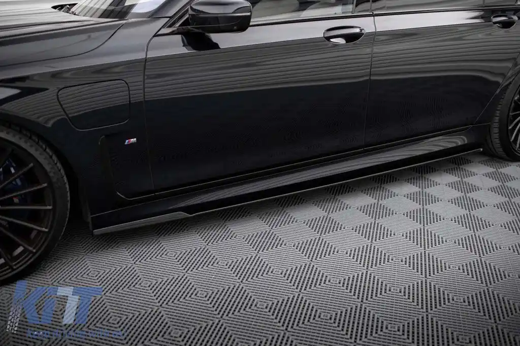 Aditive Maxton Design potrivite pentru BMW Seria 7 G12 cu pachet M lung după 2015, lac negru-image-6236233