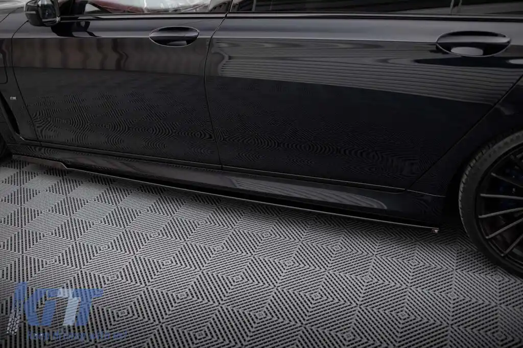 Aditive Maxton Design potrivite pentru BMW Seria 7 G12 cu pachet M lung după 2015, lac negru-image-6236234