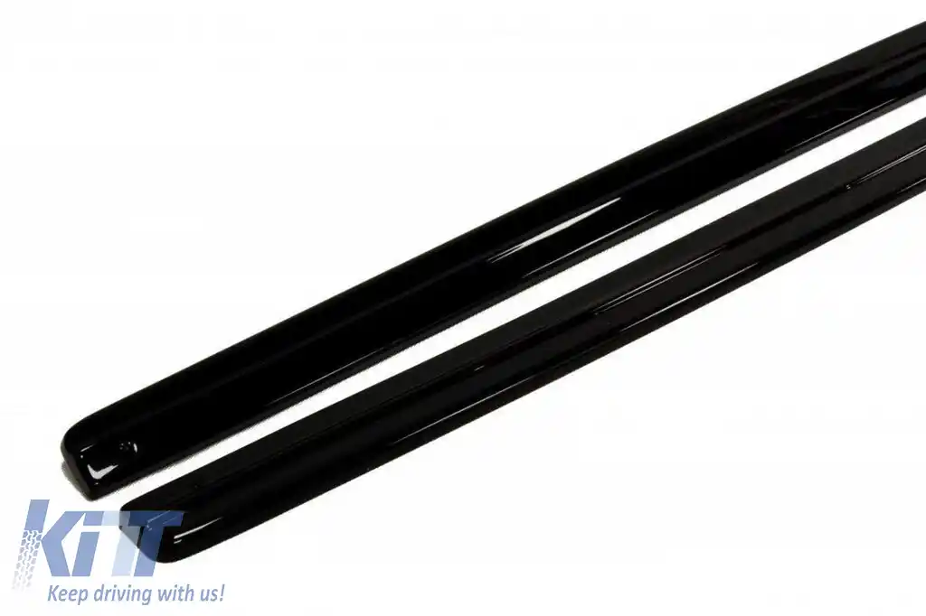 Aditive Maxton Design potrivite pentru praguri M Technik, M5 pentru BMW Seria 5 F10, F11 2011-2017, lac negru