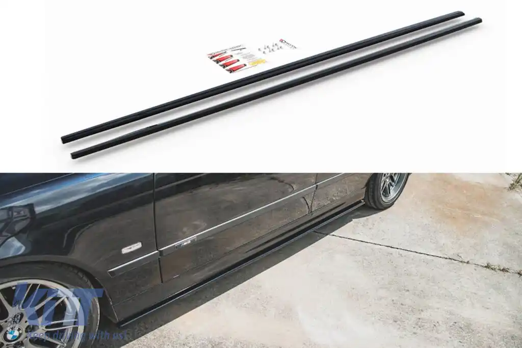 Aditive Maxton Design potrivite pentru praguri M pentru BMW Seria 5 E39 1998-2003 M5 sau cu pachet M, mat negru