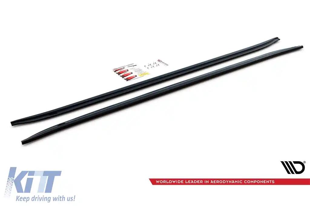 Aditive Maxton Design potrivite pentru praguri M pentru BMW Seria 7 F01 2008-2013, culoare carbon