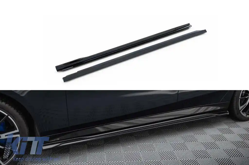 Aditive Maxton Design versiunea 1 potrivite pentru BMW Seria 5 G60 cu pachet M după 2023, lac negru