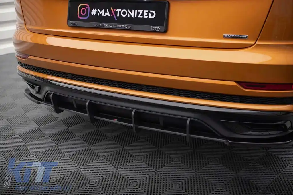 Adăugare Maxton Design pentru difuzor potrivit pentru Audi Q8 S-Line 2018-2023, negru mat-image-6140382