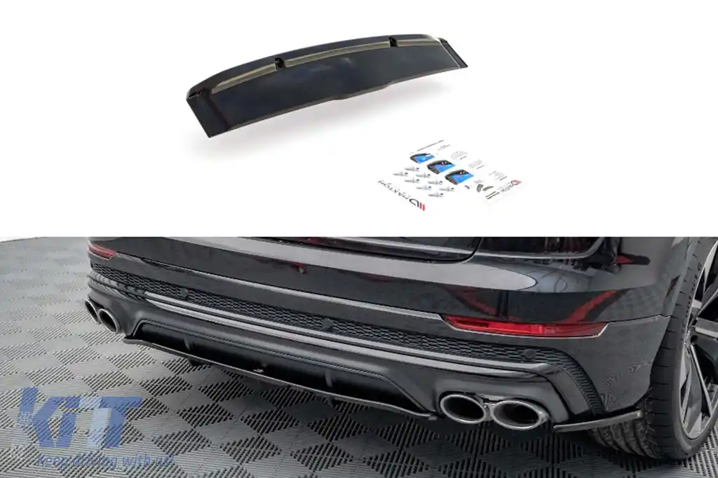 Adăugare Maxton Design pentru difuzor potrivit pentru Audi SQ8 după 2019, lac negru