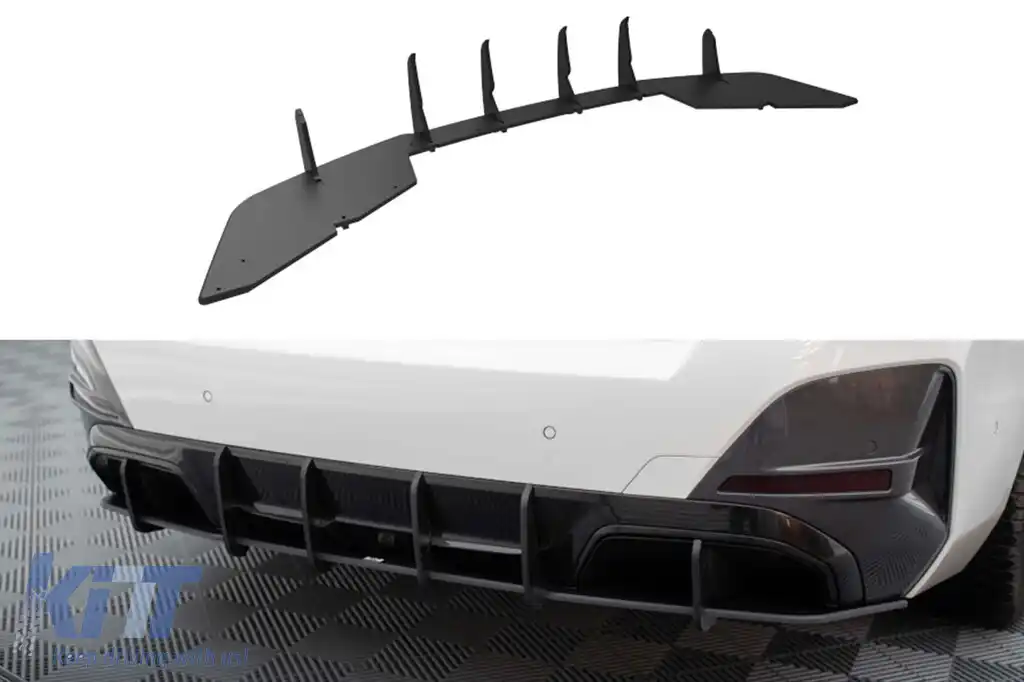 Adăugare Maxton Design pentru difuzor potrivit pentru BMW i4 G26 cu pachet M după 2021, negru mat