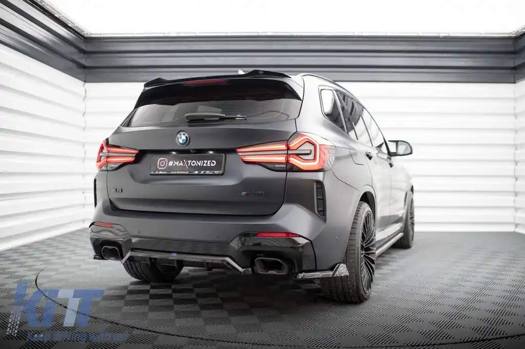 Adăugare Maxton Design pentru difuzor potrivit pentru BMW X3 cu pachet M G01 după 2021, lac negru-image-6144037