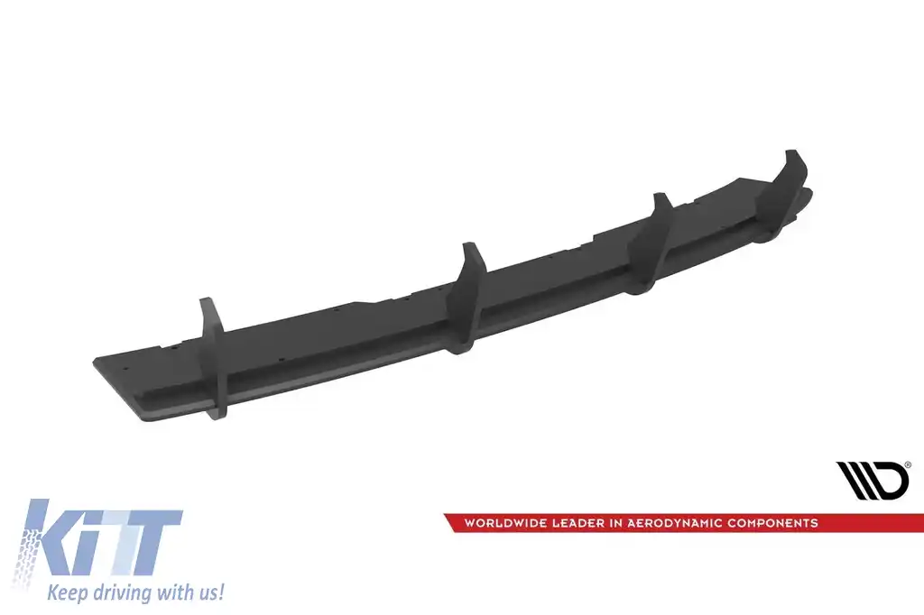 image-19-Adăugare tip Street Pro Maxton Design potrivită pentru difuzor pentru Audi A4 B9 sedan, break 2015-2019, lac negru