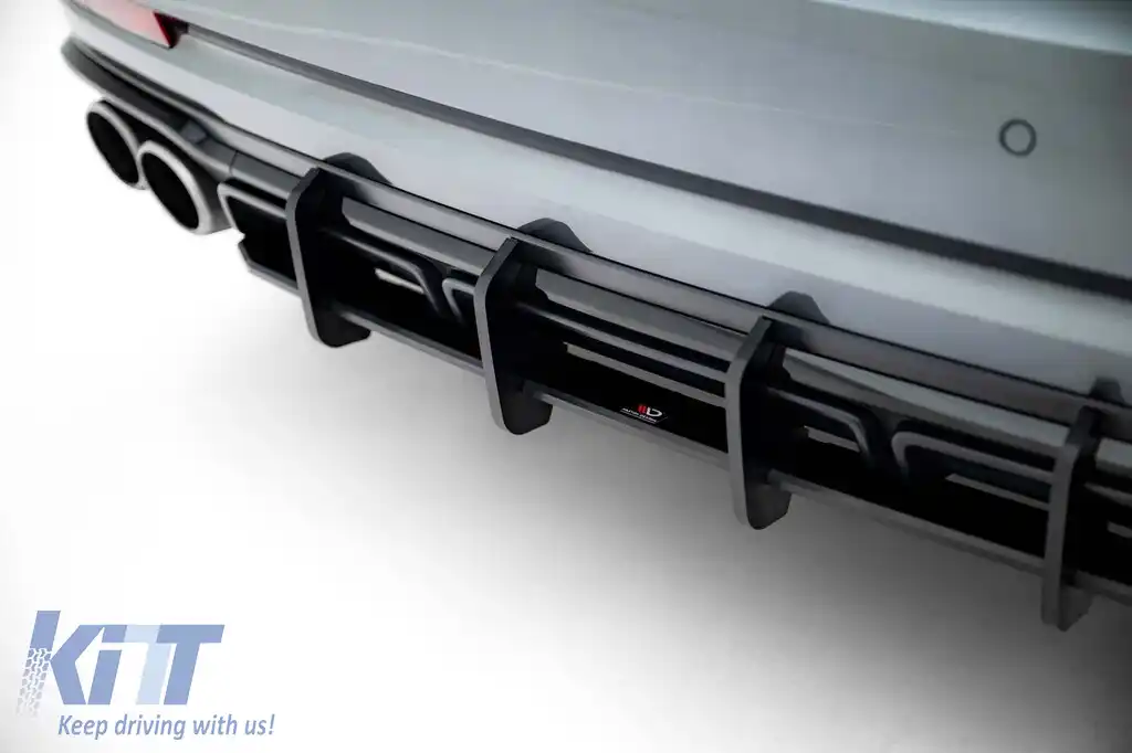 Adăugare tip Street Pro Maxton Design potrivită pentru difuzor Audi S8 D5 după 2021, negru mat-image-6140514