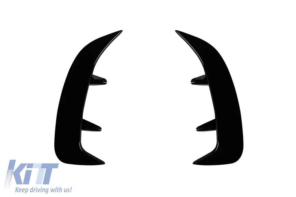 Adăugiri aero potrivite pentru bara de protecție din spate A design a Mercedes A-Class W177 hatchback după 2018, lac negru