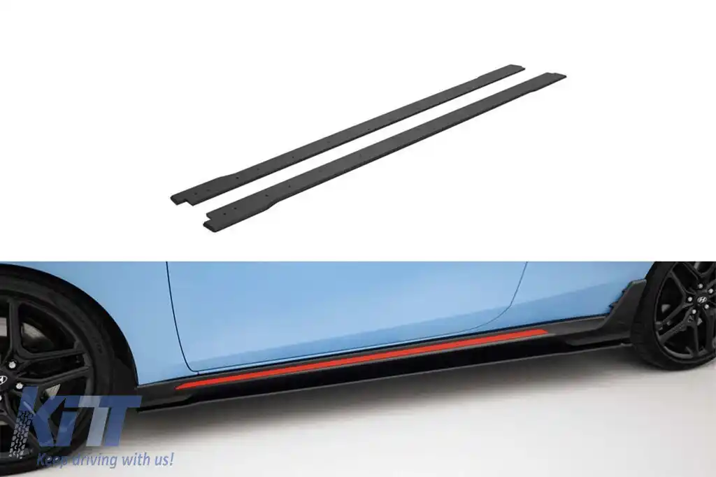 Adăugiri de tip Street Pro Maxton Design potrivite pentru Hyundai Veloster N 2018-2022, negru mat