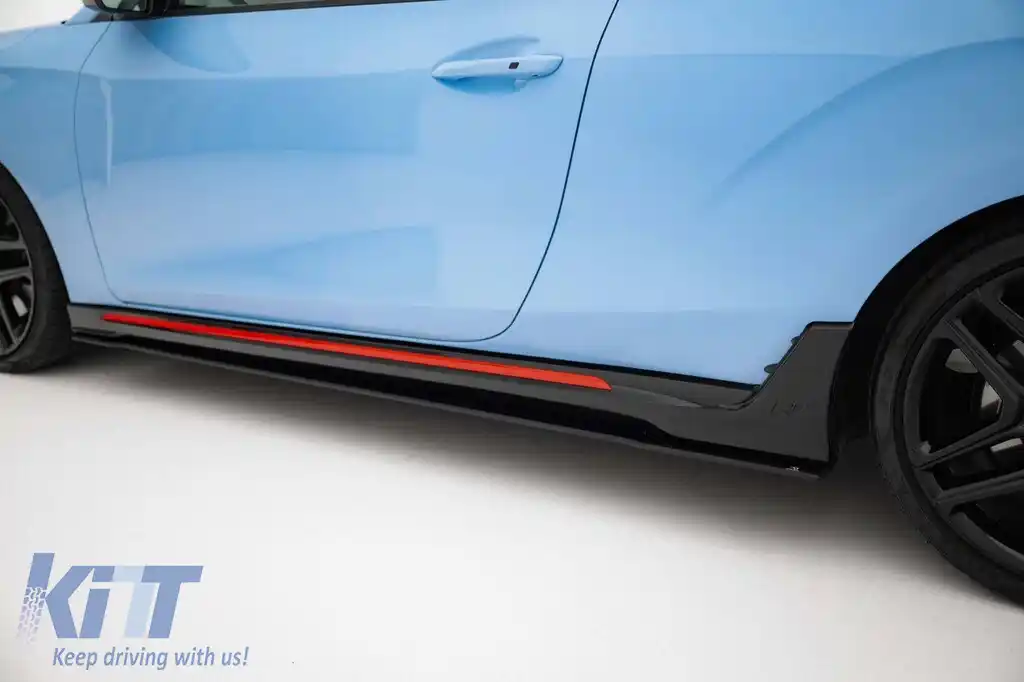 Adăugiri de tip Street Pro Maxton Design potrivite pentru Hyundai Veloster N 2018-2022, negru mat-image-6237427