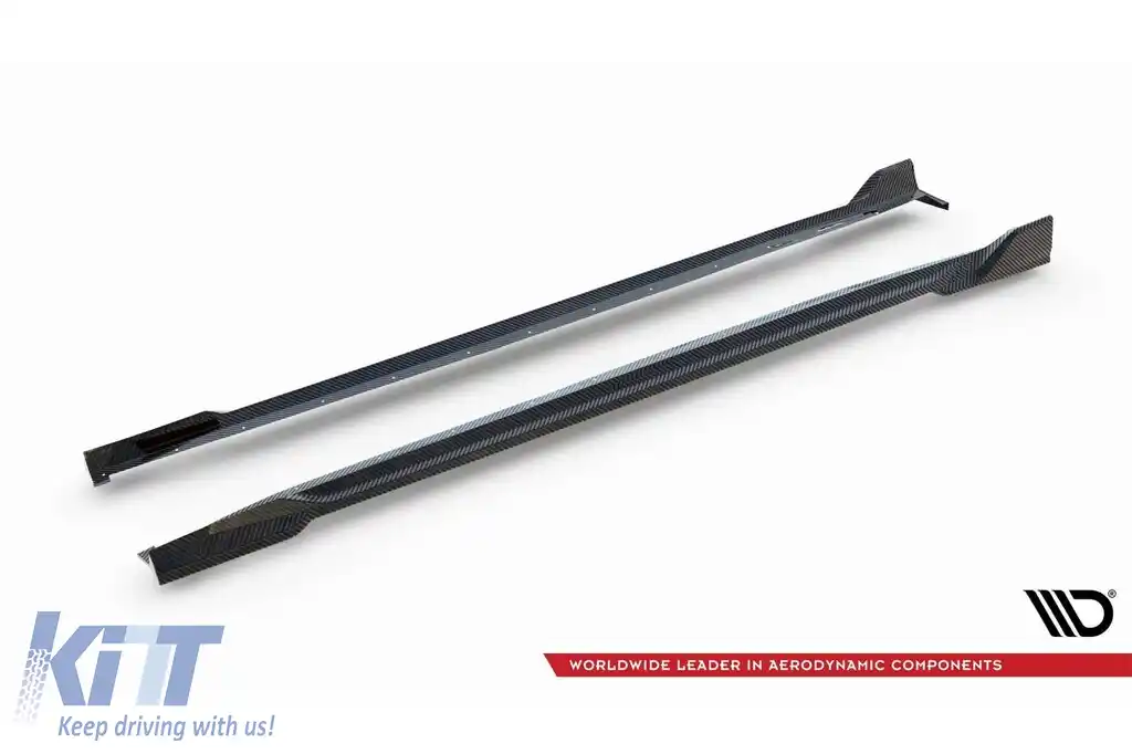 Adăugiri din carbon Maxton Design potrivite pentru pragurile BMW X5 G05 cu pachet M 2018-2023, după 2023-image-6144620