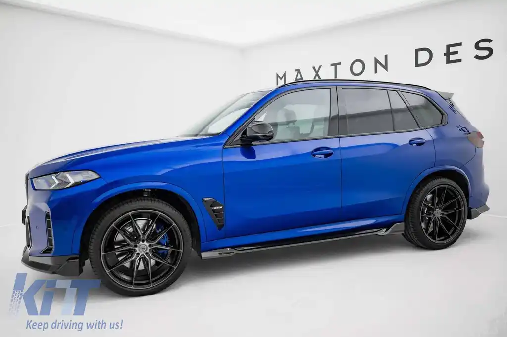 Adăugiri din carbon Maxton Design potrivite pentru pragurile BMW X5 G05 cu pachet M 2018-2023, după 2023-image-6144626