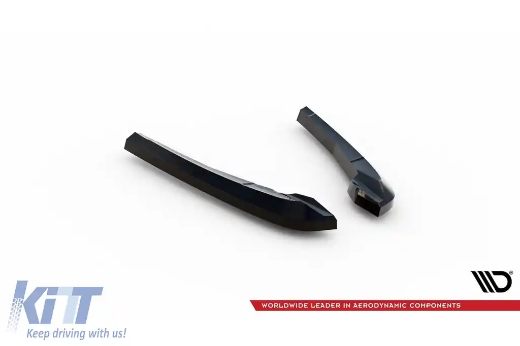 Adăugiri laterale Maxton Design potrivite pentru difuzor pe BMW X3 M F97 după 2021, lac negru-image-6236346